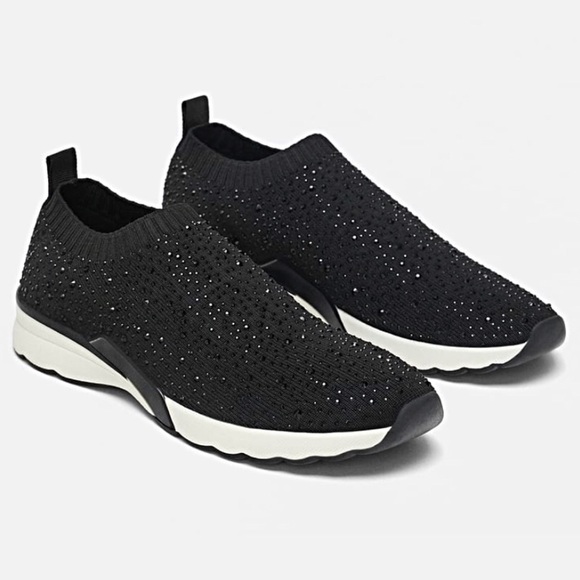 sparkly platform trainers